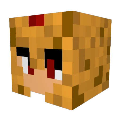 FreshM4N Minecraft avatar head, 3D render