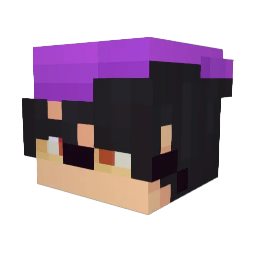 FreshManDestroy Minecraft avatar head, 3D render