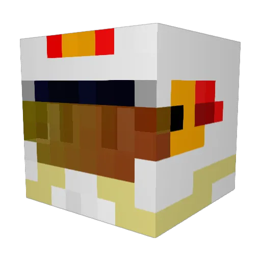 FreshMc_ Minecraft avatar head, 3D render