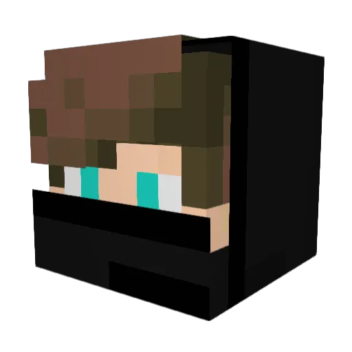 FreshMeet Minecraft avatar head, 3D render
