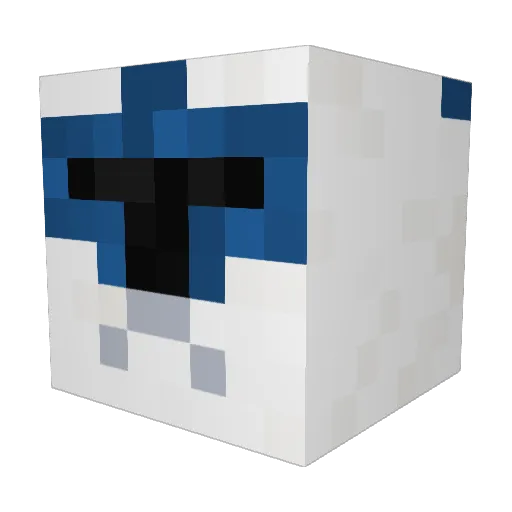 FreshNugget08 Minecraft avatar head, 3D render