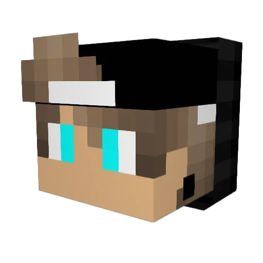FreshWes Minecraft avatar head, 3D render
