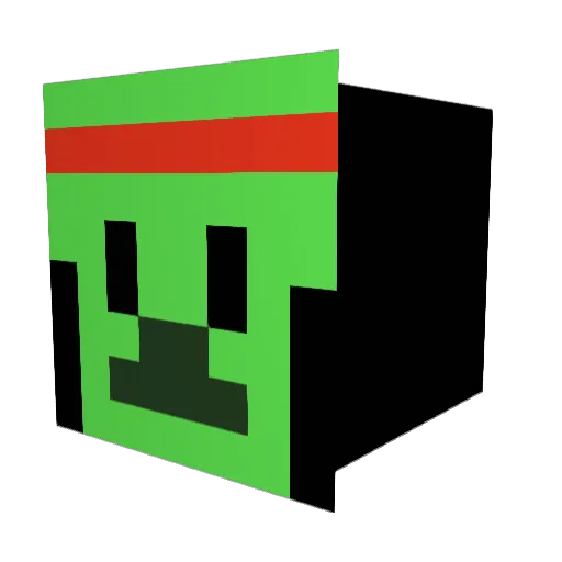 FreshWraith Minecraft avatar head, 3D render