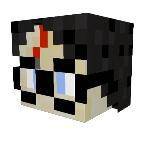 Fresherboy15 Minecraft avatar head, 3D render