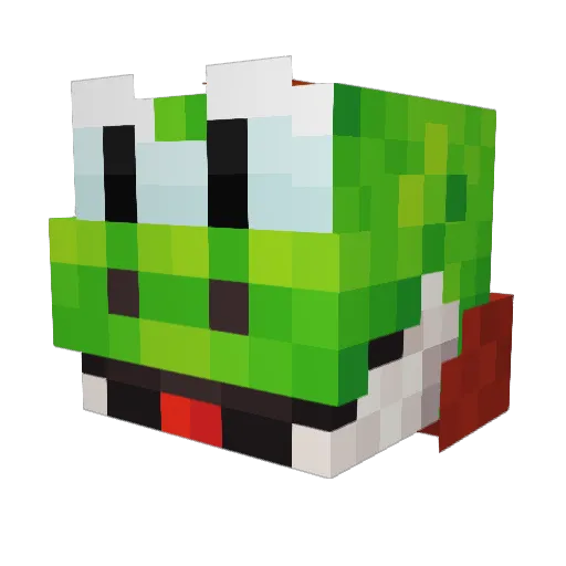 Freshglue Minecraft avatar head, 3D render