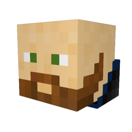 Freshjive_ Minecraft avatar head, 3D render