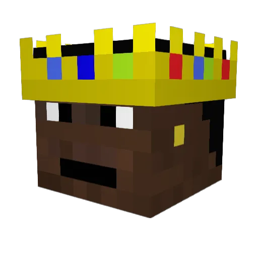 Freshly18_ Minecraft avatar head, 3D render