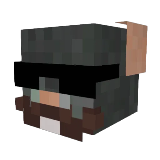 FreshlyBakedNuts Minecraft avatar head, 3D render