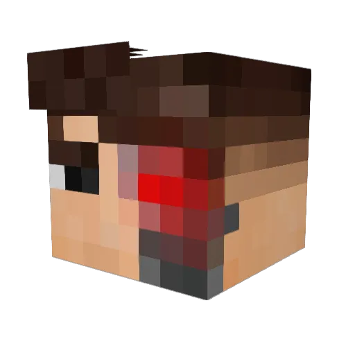 Freshowa Minecraft avatar head, 3D render