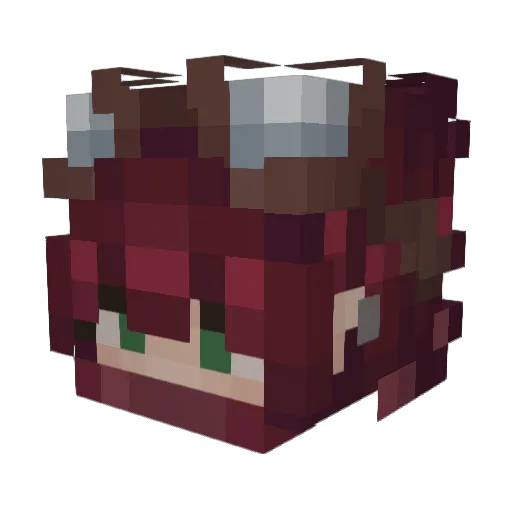 Freshwasabi_ Minecraft avatar head, 3D render
