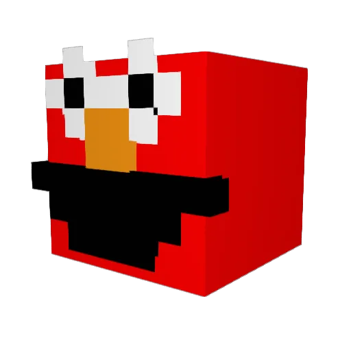 Fresitha Minecraft avatar head, 3D render