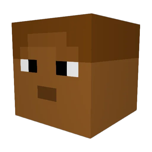 FreslyWasTaken Minecraft avatar head, 3D render