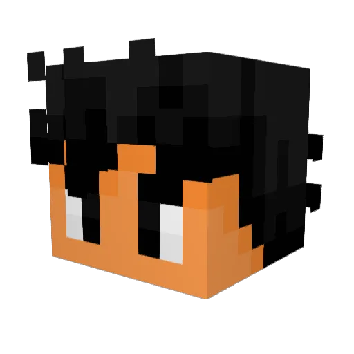 Fressi8 Minecraft avatar head, 3D render