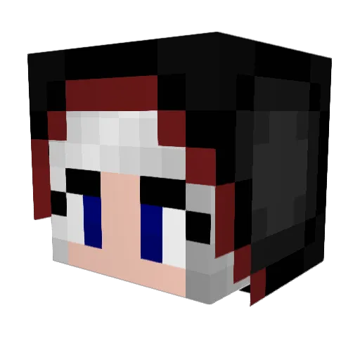 Fresstempel Minecraft avatar head, 3D render
