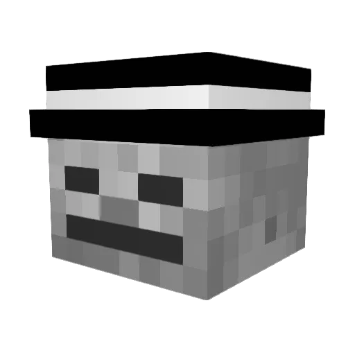 Frestek Minecraft avatar head, 3D render