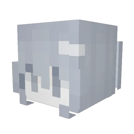 Frestery Minecraft avatar head, 3D render