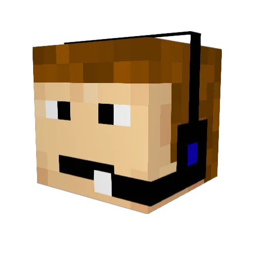 Fresto Minecraft avatar head, 3D render