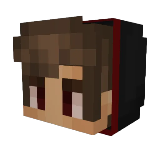 Fretwell40 Minecraft avatar head, 3D render