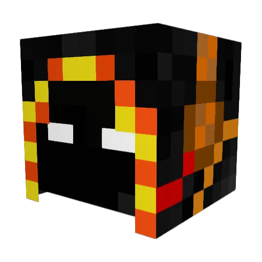 FretyZa Minecraft avatar head, 3D render