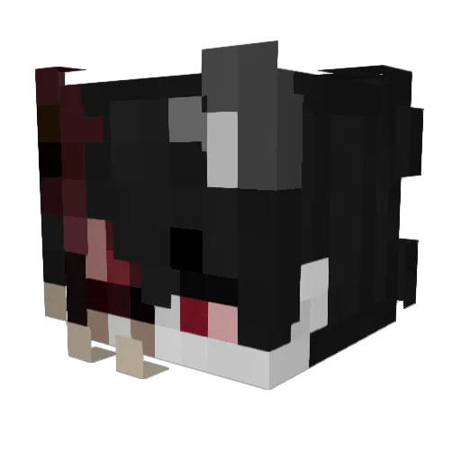 Freufun Minecraft avatar head, 3D render