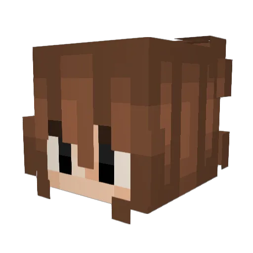 Freundin501 Minecraft avatar head, 3D render