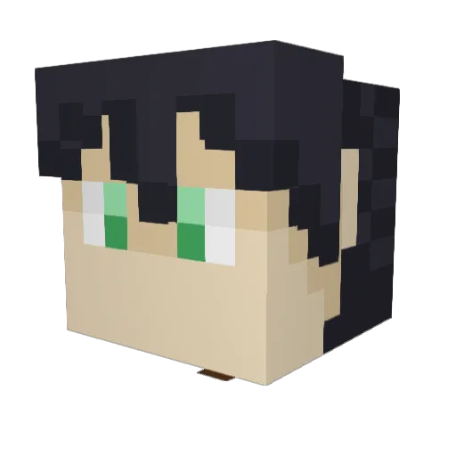 Frey07 Minecraft avatar head, 3D render
