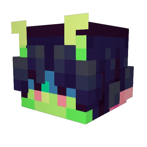 FreyOni Minecraft avatar head, 3D render