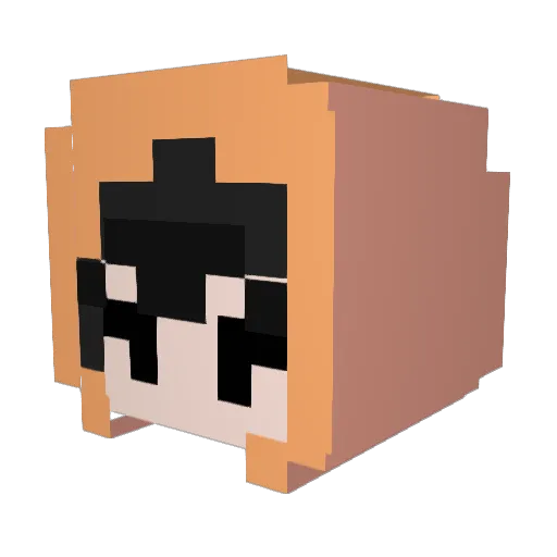 Freya000 Minecraft avatar head, 3D render