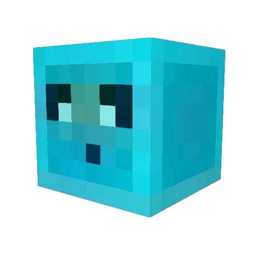 Freya12 Minecraft avatar head, 3D render