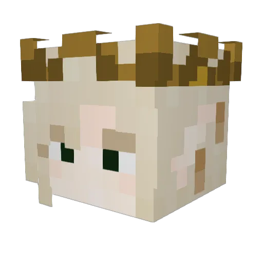 FreyaSage Minecraft avatar head, 3D render