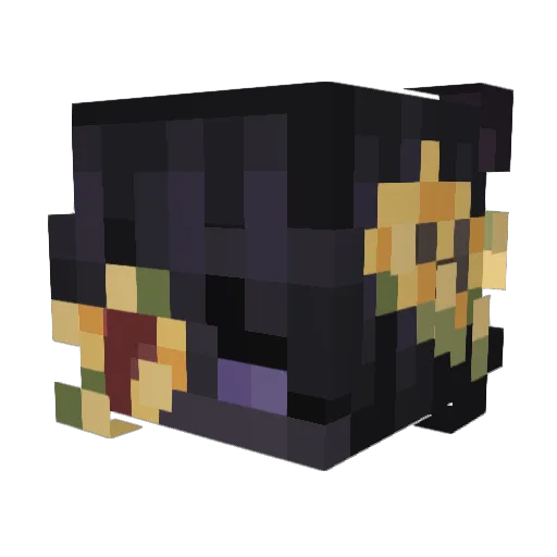 FreyaWolf Minecraft avatar head, 3D render