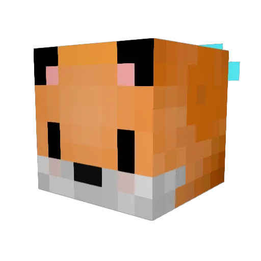 FreyaYanika Minecraft avatar head, 3D render