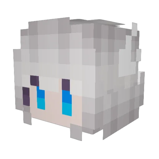 FreyaayerF Minecraft avatar head, 3D render