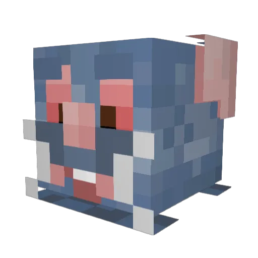 Freyamacd Minecraft avatar head, 3D render