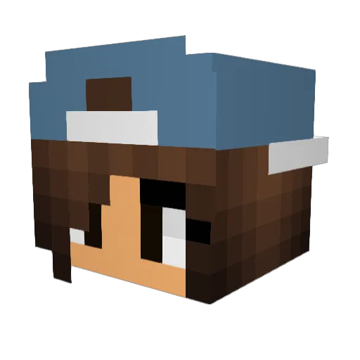 Freydis24 Minecraft avatar head, 3D render