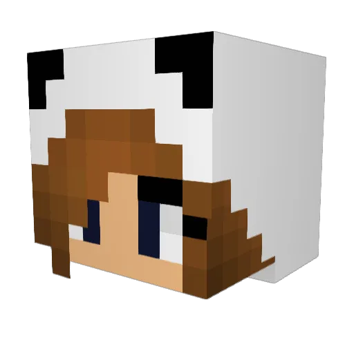 Freyja28 Minecraft avatar head, 3D render