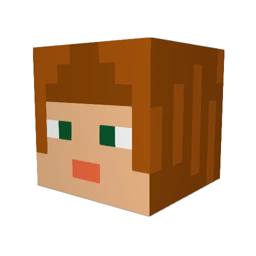 FreyjasFury Minecraft avatar head, 3D render