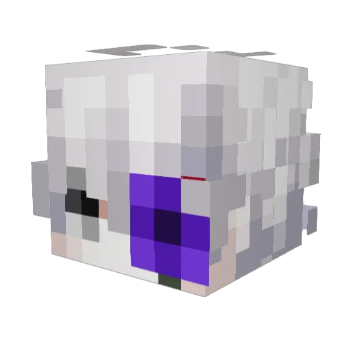 Freza_ Minecraft avatar head, 3D render
