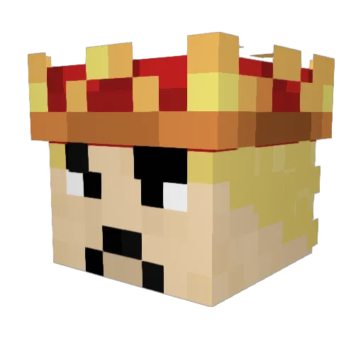 Frezer646 Minecraft avatar head, 3D render