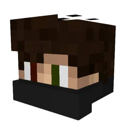 FrezeryHD Minecraft avatar head, 3D render
