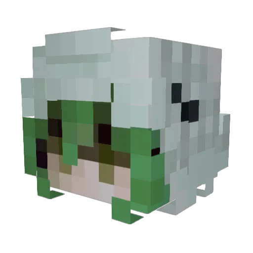 Frezoh Minecraft avatar head, 3D render