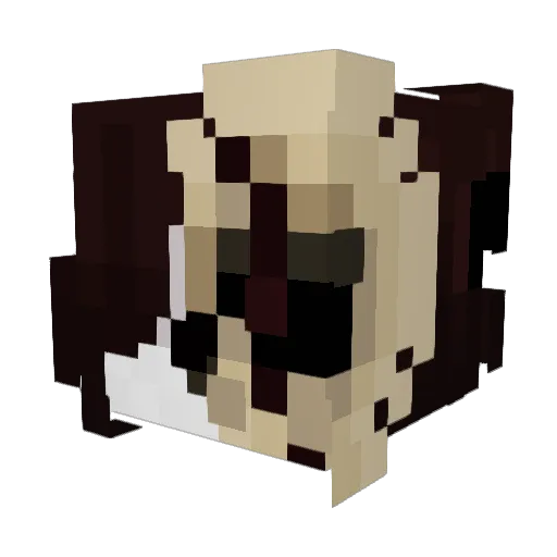 Frezw Minecraft avatar head, 3D render