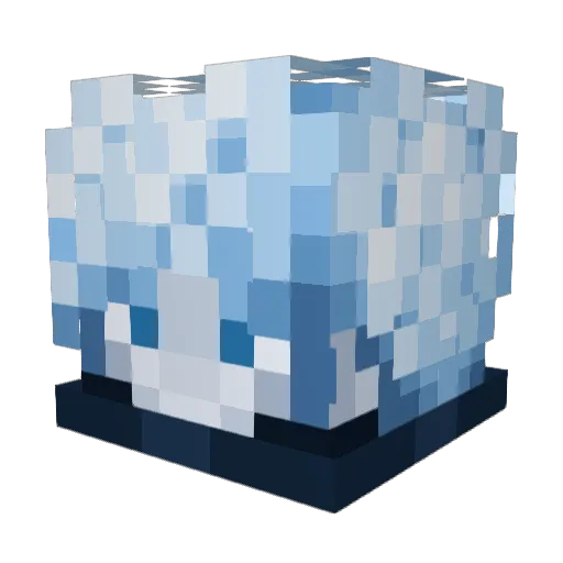 FrezzerAQT Minecraft avatar head, 3D render
