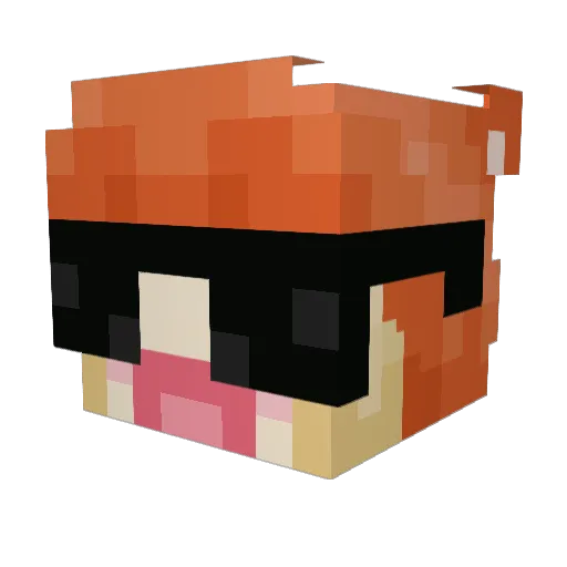 Frezzy59 Minecraft avatar head, 3D render