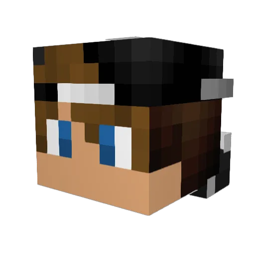 FrezzyLP1 Minecraft avatar head, 3D render