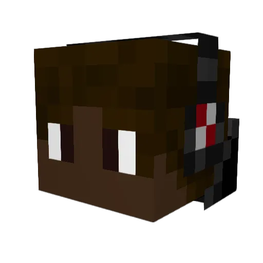 FriPrime Minecraft avatar head, 3D render