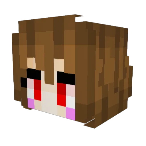 Fri_Chara_sk Minecraft avatar head, 3D render