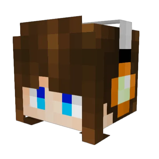 Friar_12 Minecraft avatar head, 3D render