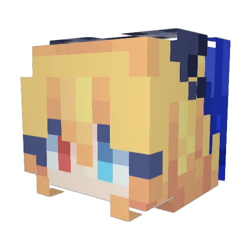 Friccy_ Minecraft avatar head, 3D render