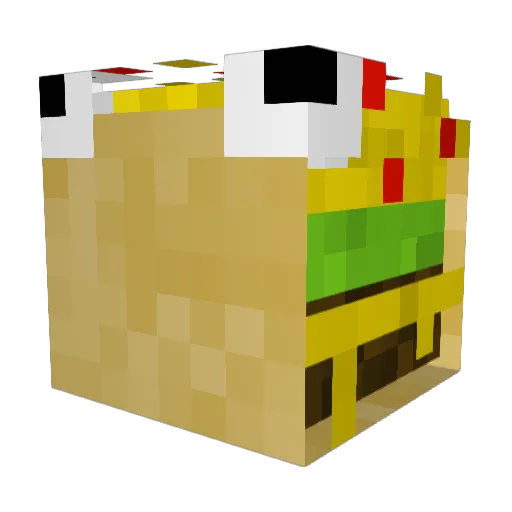 FrickLosime Minecraft avatar head, 3D render